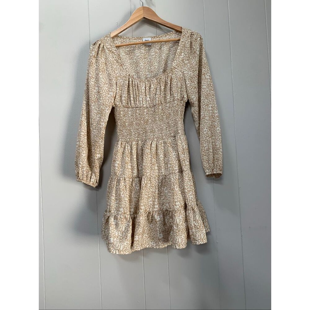 Princess Polly Devante Dress Women's Floral Print Mini Smocked Tiered Boho Size